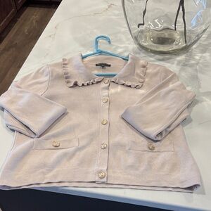 Adrianna Papell Beige Knit Sweater